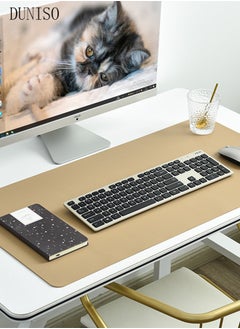 اشتري Leather Desk Pad Protector Office Desk Mat Large Mouse Pad Non-Slip Leather Desk Blotter Laptop Desk Pad, Waterproof Desk Writing Pad for Office and Home في الامارات