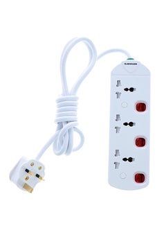 Buy Olsenmark 3-Way Extension Socket 13A - Extension Lead Strip OMES1809 in UAE