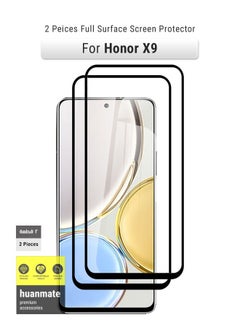 Buy Edge to Edge Full Surface Screen Protector For Honor X9 Black/Clear in Saudi Arabia