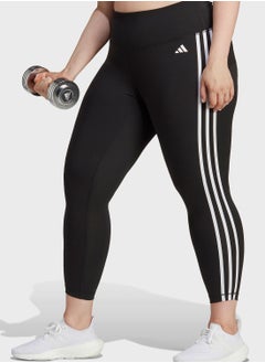 Buy Train Essentials 3-Stripes High-Waisted 7/8 Leggings (Plus Size) in UAE