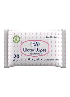 Buy Cool & Cool Baby Water Wipes  20s in UAE