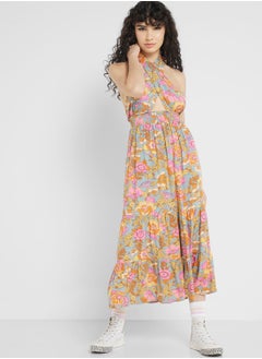 Buy Urban Minx Open Back Printed Dress in UAE