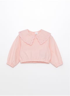 اشتري Baby Collar Long Sleeve Basic Baby Girl Blouse في مصر