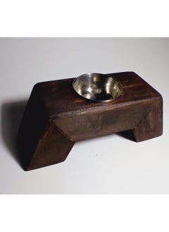 Buy NATURAL WOOD HANDMADE BAKHOOR BURNER in UAE