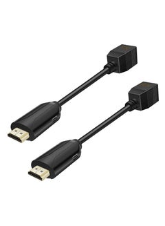 Buy HDMI Extender Ethernet Cat5e, Network Converter Cables Male to Female HDMI to RJ45, 1080P up to 60m HDMI Transmitter and Receiver, 1 Pair in Saudi Arabia