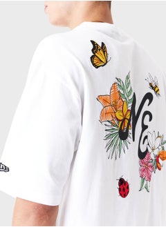 Buy Floral Graphic Oversized T-Shirt in UAE