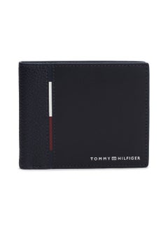 Buy Men's Casual Leather Card And Coin Wallet, Blue - Leather in Saudi Arabia