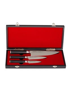 اشتري Samura Mo-V Set Of 3 Kitchen  Knives: Paring Knife Utility Knife Chef'S Knife في الامارات