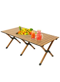 Buy Portable Picnic Table, Folding Camping Table for Outdoor/Indoor Picnic, BBQ and Hiking with Carry Bag 120*60*45cm） in Saudi Arabia