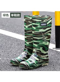 Buy Fashionable Mens Tall Rain Boots Warm Lined Slip-Resistant118 High tube-camouflage 118 High tube-camouflage in Saudi Arabia