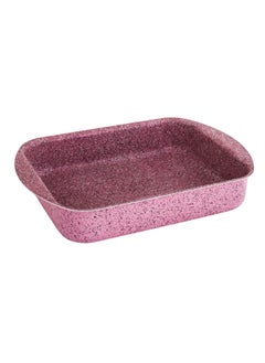 Buy Neoflame Pink Granite Rectangular Oven Tray 29*22 cm in Saudi Arabia