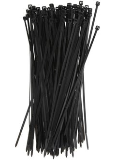 Buy 100-Piece Multipurpose Cable Ties Set Black 18 Inch in Egypt