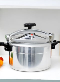 Buy Aluminum pressure cooker 4 liters / silver in Saudi Arabia