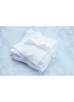 Buy Solicity S4 Fingertip Towel  White  30x30cm in UAE