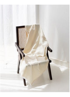 Buy Striped Throw creamy (90x200) in Egypt