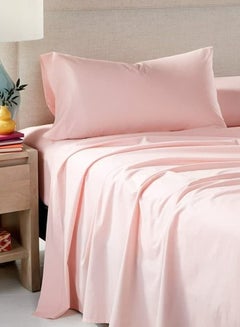 Buy Bed Sheets Full Cotton Sheet Set 3 Pieces 200 Stitches in Saudi Arabia