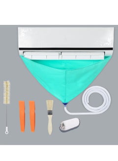 اشتري Waterproof Split Air Conditioner Cleaning Kits·, Wall Mounted Air Conditioning Dust Washing Clean Cover Air Conditioner Service Bag for 1~1.5P Hanging Air Conditioners (Green,size:105x60cm) في السعودية