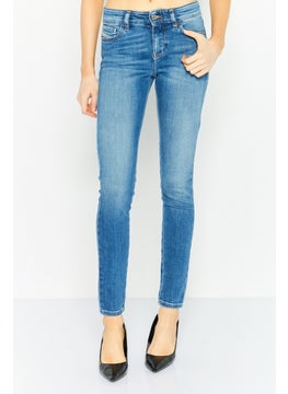 اشتري Women Slandy Super Skinny Fit Washed Stretchable Jeans, Blue في الامارات