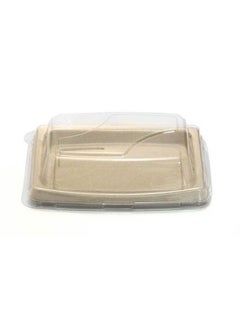 اشتري Ecoway Food Serving Tray Made With Bagasse Sugarcane [Pack Of 100] Disposable Tray For Tea Snack 23 X 11 Cm Eco-Friendly Platters Compostable Biodegradable Trays في الامارات