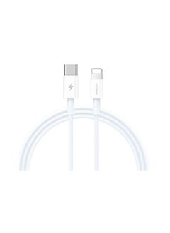 Buy Richie RS06CL Type-C-Lightning 20W Fast Charging Cable, White - 1m in Egypt