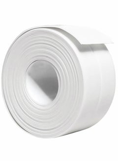 اشتري Caulk Strip Tape, Bath & Kitchen Tape Sealant Strip, PVC Self Adhesive Tub and Wall Sealing Sealer, White, 3.2Meters في السعودية