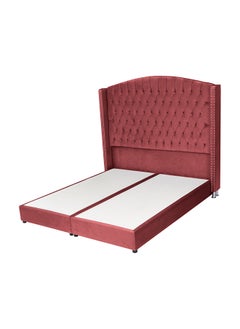 Buy Arwad | Velvet Bed Frame - Burgundy in Saudi Arabia