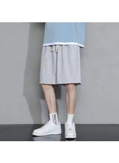 Buy Mens Casual Shorts Summer Slim Fit Sports Large SizeGray Gray in Saudi Arabia