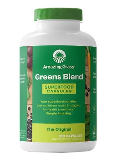 اشتري Greens Superfood Powder: Greens Powder with Digestive Enzymes & Probiotics, Organic Spirulina, Chlorella, and Beet Root Powder, Original, 150 Count في الامارات