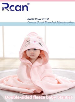 Buy Baby Blanket Organic Cotton Super Soft Cozy Throw Blanket Reversible Fleece Cartoon Breathable Newborn Swaddle Blanket for Baby Boys and Girls in Saudi Arabia