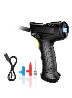 Buy Wireless Handheld Tire Inflator Portable Car Air Compressor with Digital Pressure Gauge in Saudi Arabia