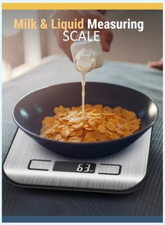 Buy Stainless Steel Electronic Digital Kitchen Weight Scale (5 kg Capacity) in UAE