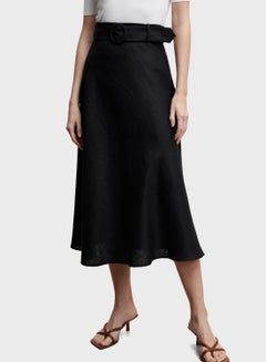 Buy Belted Midi Skirt in UAE