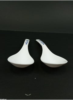 Buy Serving Spoon White 2 Pieces in Saudi Arabia