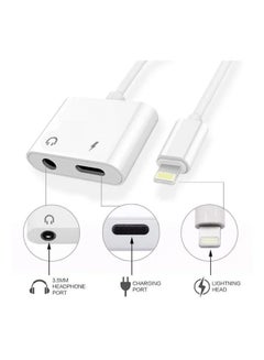 Buy Adapter 2 in 1 for iPhone With Charger Port And Headphone Port in Saudi Arabia