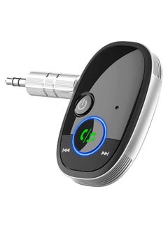 Buy Wireless BT5.0 Aux Adapter IPhone 3.5mm Aux Input/Wired Headphones/Hands-Free Calls in UAE
