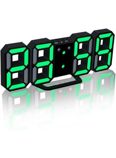 اشتري Padom 3D LED Digital Clock Glowing Night Mode Brightness Adjustable Electronic Table Clock 24 Or 12 Hour Display Alarm Clock Wall Hanging في الامارات