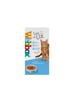 Buy Webbox Cat Delight Lick-E-Lix Cream And Liver Treats 10g Pack of 5 in UAE