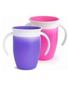 اشتري COOLBABY 360 Non-Leakage Baby Learning Drinking Cup For Infants Drinking Cup For Children Anti-Choking Water Cup For Children Silicone With Handle Large Diameter في الامارات