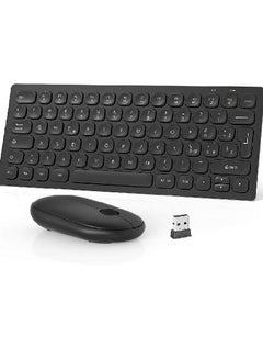 اشتري Wireless Keyboard and Mouse, 2.4G for Desktop, Computer, Laptop Ultra Thin & Italian Layout في الامارات