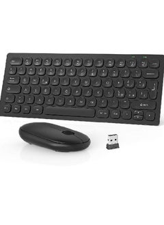 اشتري Wireless Keyboard and Mouse, 2.4G for Desktop, Computer, Laptop Ultra Thin & Italian Layout في الامارات