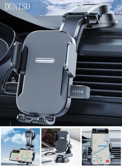 Buy Universal Phone Holder for Car Powerful Suction Hands-Free Cell Phone Mount Car Phone Holder for Car Dashboard Windshield Air Vent Compatible for All Smartphones in Saudi Arabia