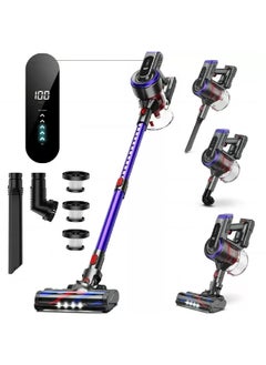 اشتري Vacuum Cleaner, JR400 Cordless Stick Vacuum Cleaner with Touch Display, 33KPa/400W, up to 55 Min, 1.2L, Lightweight Smart LED Display, for Hard Floors, Carpet, Pet Hair في الامارات