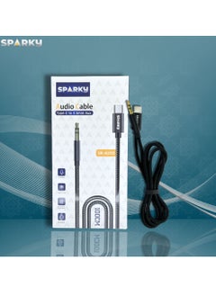 Buy USB Type-C Audio Cable Converter To AUX Audio Extension Cable Cord Black in Saudi Arabia