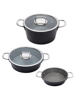 Buy Excellence 5 Pieces Granite Cookware Set in UAE