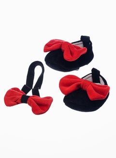 Buy Soft and Warm Baby Booties for Newborns and Infants with Headband in UAE