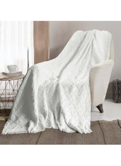 Buy AC&L Knitted Blanket For Bed, Couch, Sofa, Chair Throw Blanket For All Seasons - Cozy Soft Light Weighted Blanket For Picnic, Travel, Home Decor Gift in UAE