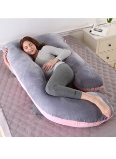 اشتري G+U-Shaped Pregnancy Pillow Full Body Maternity Support Pillow(62"x 28") في الامارات