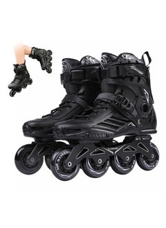 Buy Inline Skates for Adults and Men, Professional Roller Skates with Ankle Support for Girls and Boys, Outdoor Indoor Inline Skates for Children, Beginners, Unisex, Size 41 in Saudi Arabia