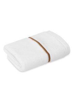 اشتري Hotel Embroidery Face Towel, White & Gold - 500 Gsm, 30X30 Cm في الامارات