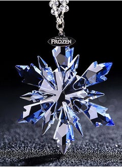 اشتري Car Crystal Pendant Rear view Mirror Pendant Car And Home Decoration Pendant,Blue في السعودية